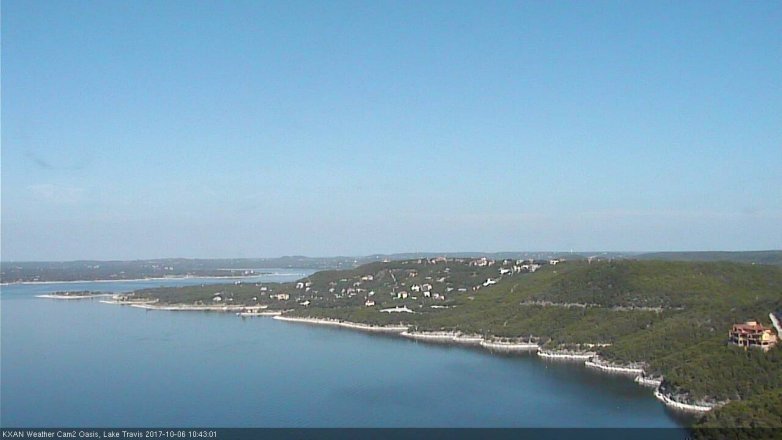 Lake Travis webcam, October 6, 2017 10:10 AM CT
