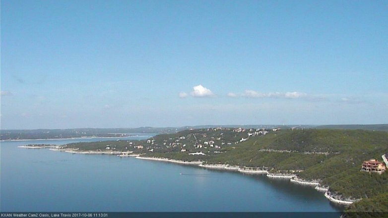 Lake Travis webcam, October 6, 2017 10:25 AM CT