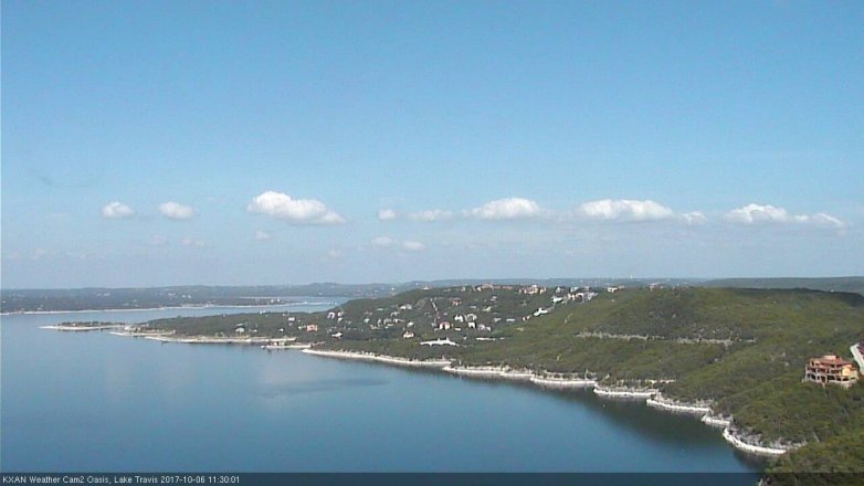 Lake Travis webcam, October 6, 2017 10:45 AM CT