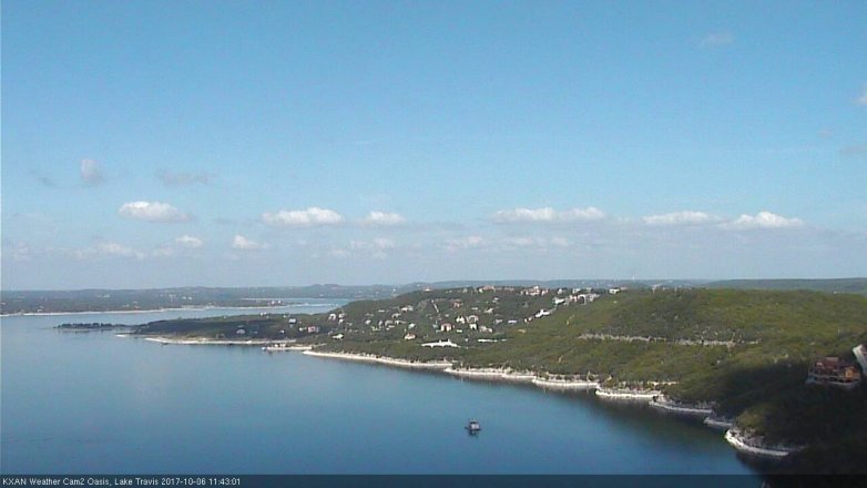 Lake Travis webcam, October 6, 2017 10:50 AM CT