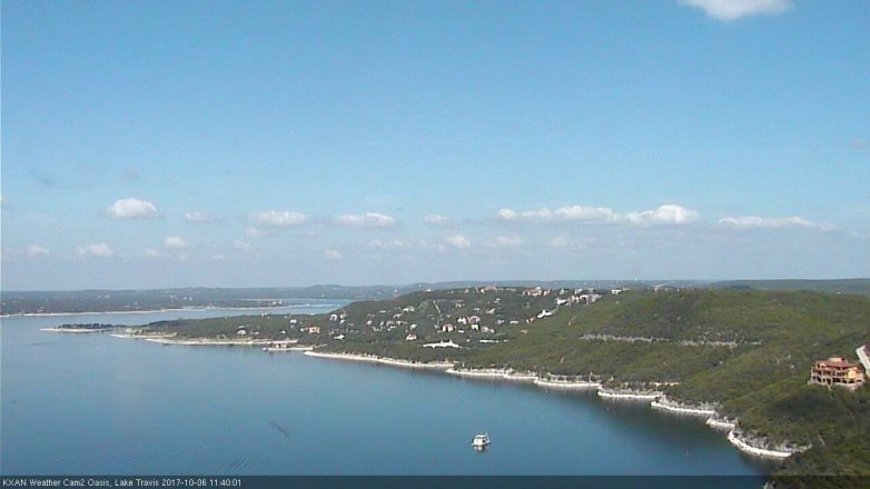 Lake Travis webcam, October 6, 2017 10:55 AM CT