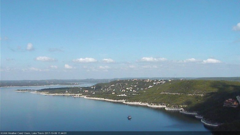 Lake Travis webcam, October 6, 2017 11:05 AM CT