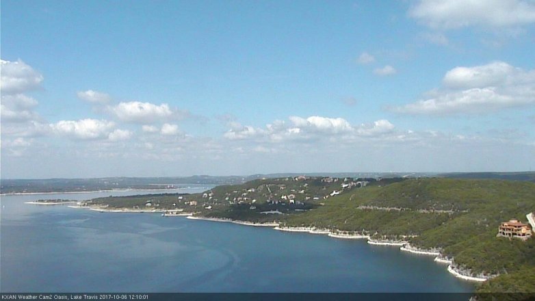 Lake Travis webcam, October 6, 2017 11:30 AM CT