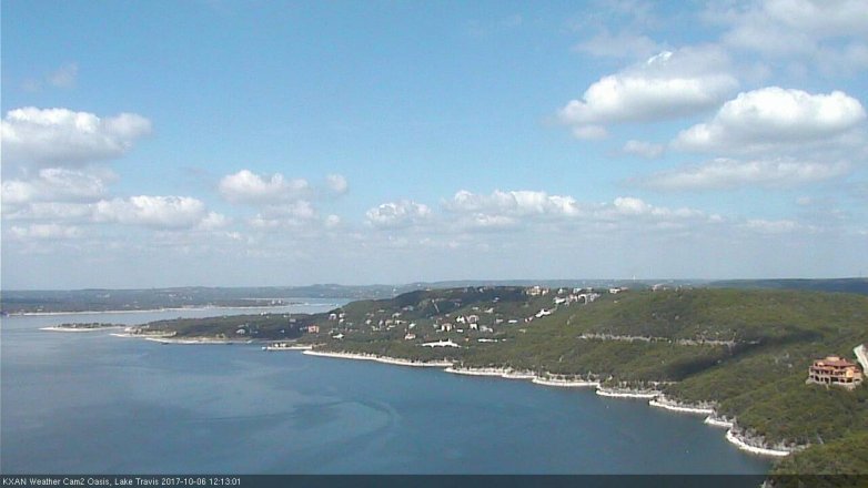 Lake Travis webcam, October 6, 2017 11:40 AM CT
