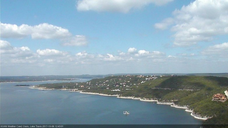 Lake Travis webcam, October 6, 2017 12:00 PM CT