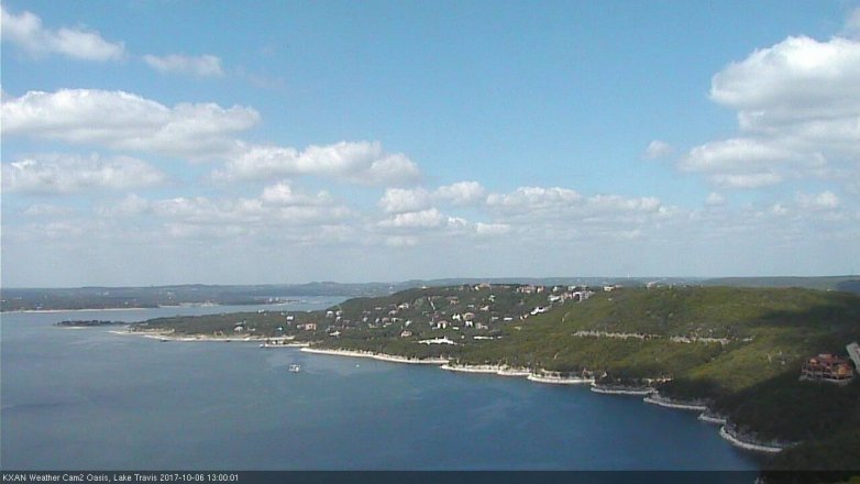 Lake Travis webcam, October 6, 2017 12:10 PM CT