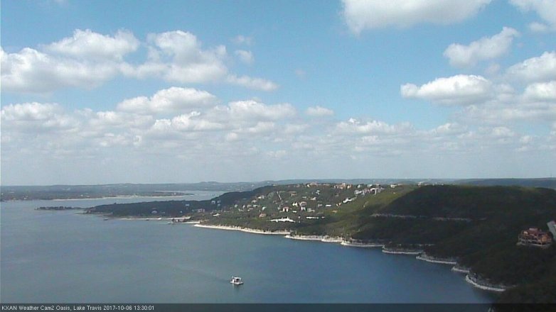 Lake Travis webcam, October 6, 2017 12:35 PM CT