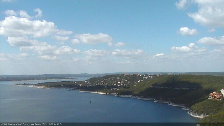Lake Travis webcam, October 6, 2017 1:30 PM CT