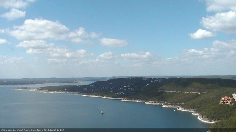 Lake Travis webcam, October 6, 2017 1:40 PM CT