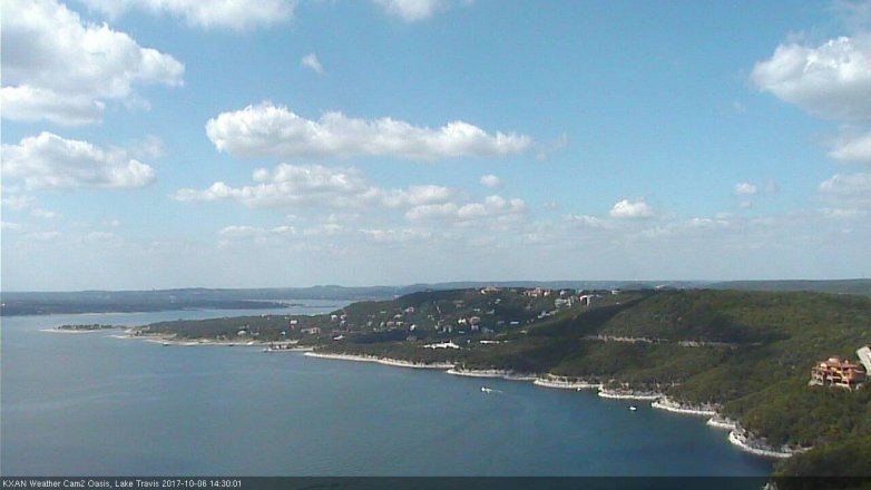 Lake Travis webcam, October 6, 2017 2:00 PM CT