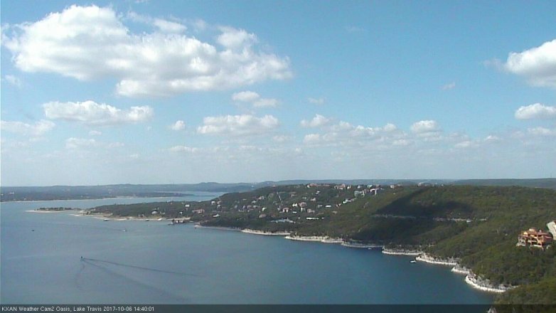 Lake Travis webcam, October 6, 2017 2:10 PM CT