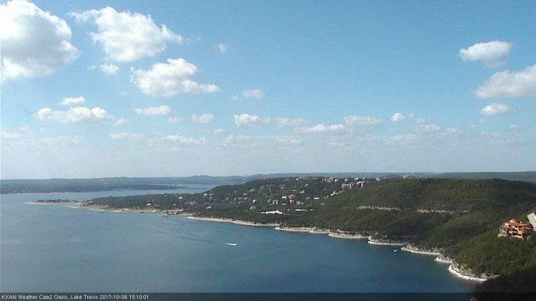 Lake Travis webcam, October 6, 2017 2:25 PM CT