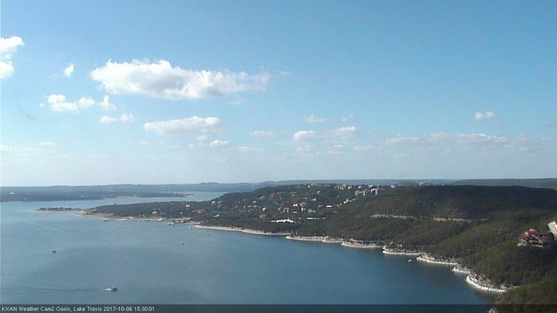 Lake Travis webcam, October 6, 2017 2:35 PM CT