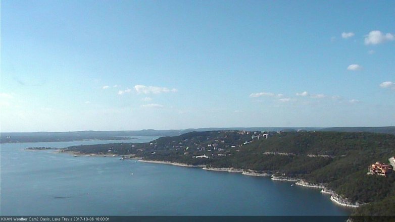 Lake Travis webcam, October 6, 2017 3:15 PM CT