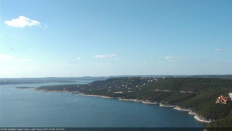Lake Travis webcam, October 6, 2017 3:35 PM CT