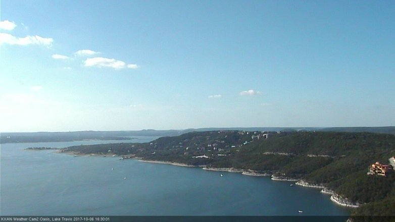 Lake Travis webcam, October 6, 2017 4:00 PM CT