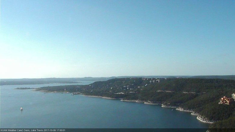 Lake Travis webcam, October 6, 2017 4:15 PM CT
