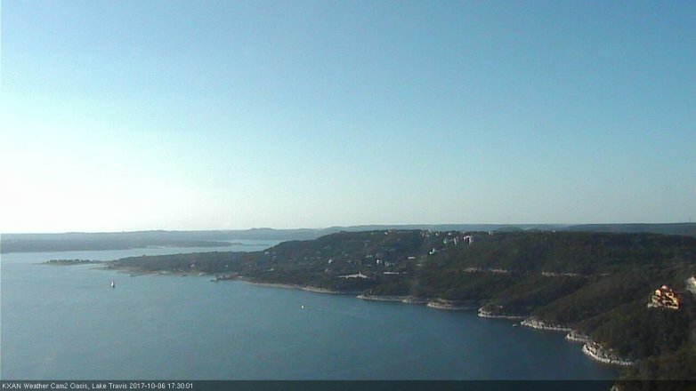Lake Travis webcam, October 6, 2017 4:35 PM CT
