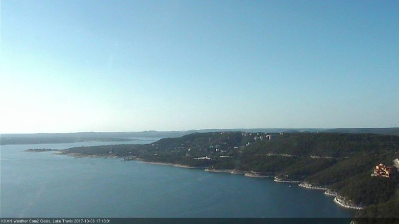 Lake Travis webcam, October 6, 2017 4:45 PM CT