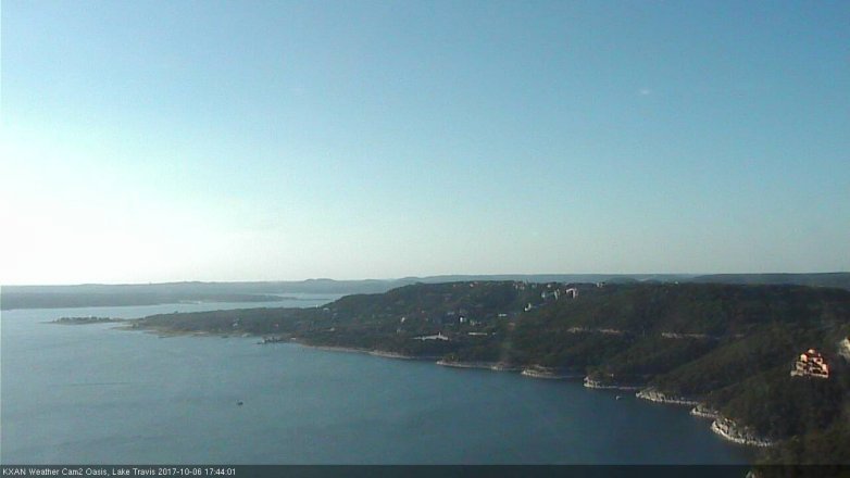 Lake Travis webcam, October 6, 2017 5:15 PM CT
