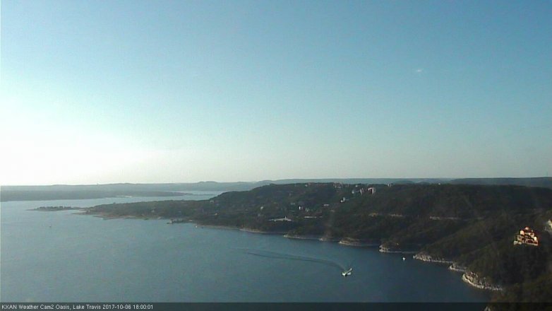 Lake Travis webcam, October 6, 2017 5:20 PM CT