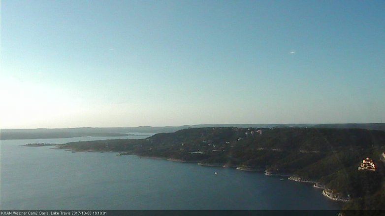 Lake Travis webcam, October 6, 2017 5:35 PM CT