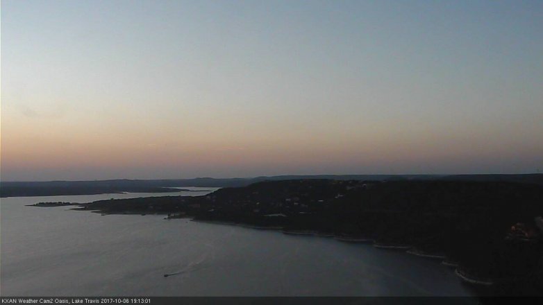 Lake Travis webcam, October 6, 2017 6:20 PM CT