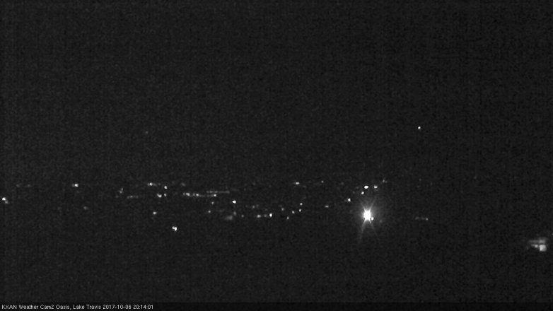 Lake Travis webcam, October 6, 2017 7:30 PM CT