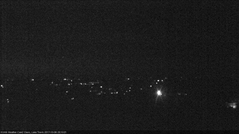 Lake Travis webcam, October 6, 2017 7:40 PM CT