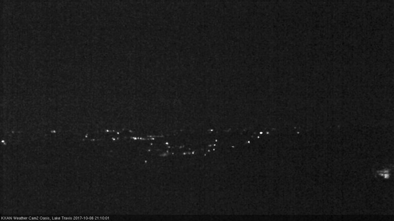 Lake Travis webcam, October 6, 2017 8:35 PM CT