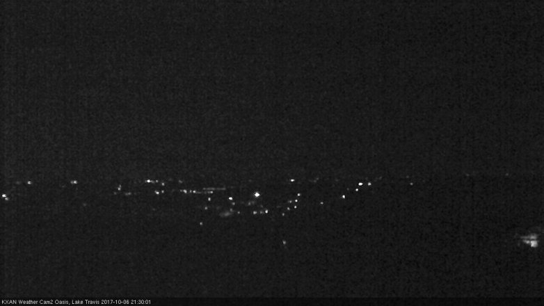 Lake Travis webcam, October 6, 2017 8:45 PM CT