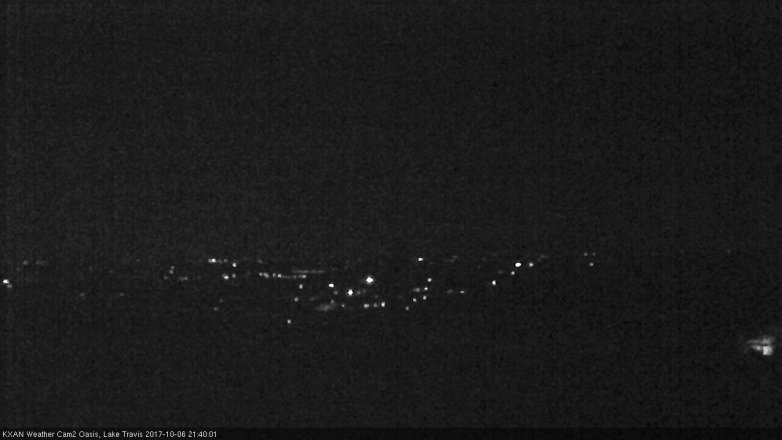 Lake Travis webcam, October 6, 2017 8:55 PM CT