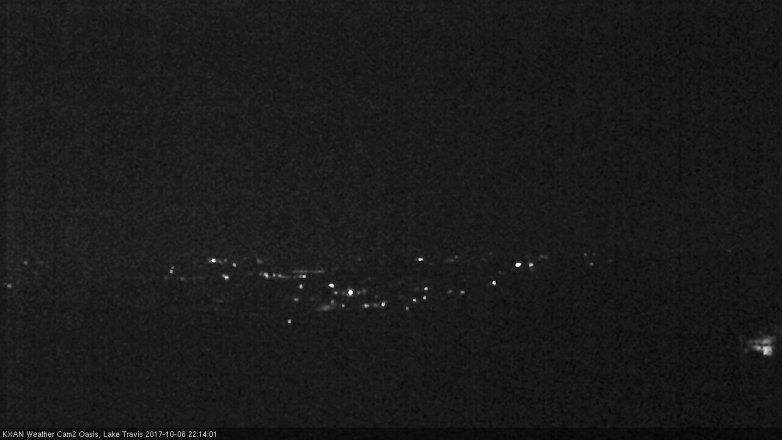 Lake Travis webcam, October 6, 2017 9:35 PM CT
