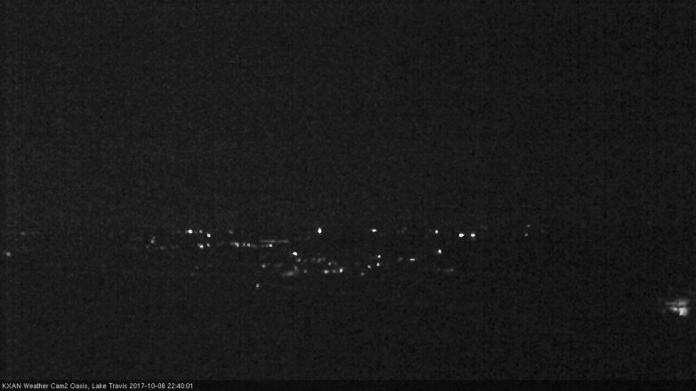 Lake Travis webcam, October 6, 2017 9:45 PM CT