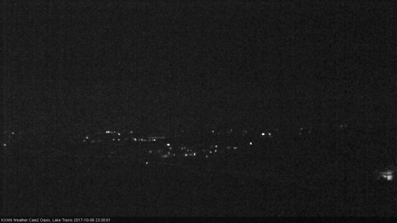 Lake Travis webcam, October 6, 2017 10:50 PM CT