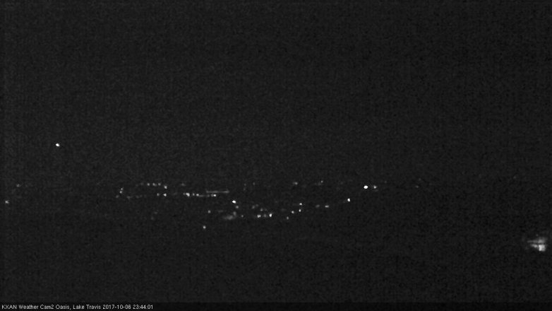 Lake Travis webcam, October 6, 2017 11:15 PM CT