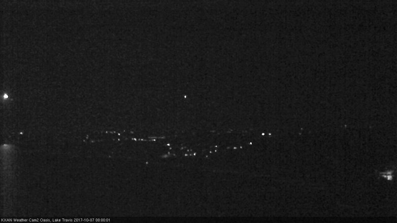 Lake Travis webcam, October 6, 2017 11:30 PM CT