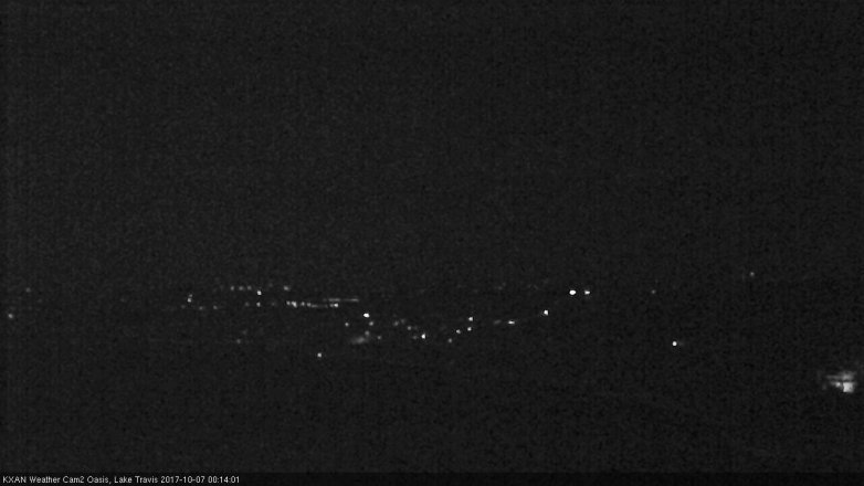 Lake Travis webcam, October 6, 2017 11:45 PM CT