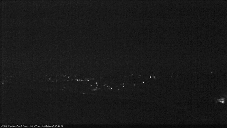 Lake Travis webcam, October 6, 2017 11:50 PM CT