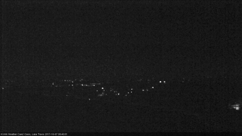 Lake Travis webcam, October 6, 2017 12:00 AM CT