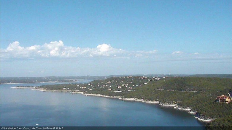 Lake Travis webcam, October 7, 2017 9:35 AM CT
