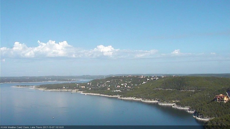 Lake Travis webcam, October 7, 2017 9:40 AM CT
