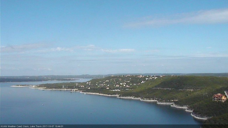 Lake Travis webcam, October 7, 2017 9:50 AM CT