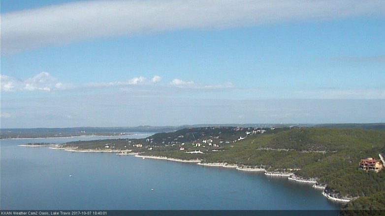 Lake Travis webcam, October 7, 2017 10:10 AM CT