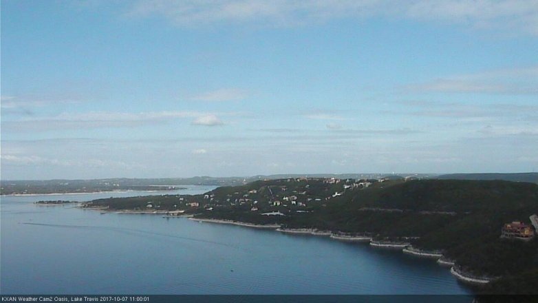 Lake Travis webcam, October 7, 2017 10:30 AM CT