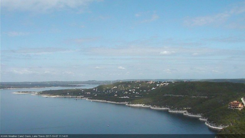 Lake Travis webcam, October 7, 2017 10:35 AM CT