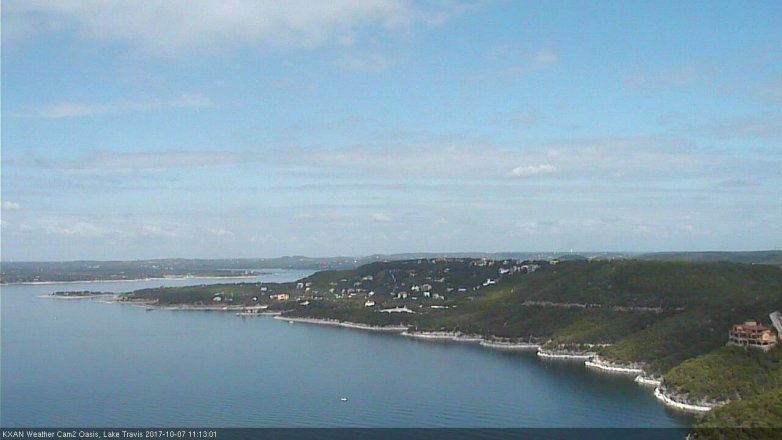 Lake Travis webcam, October 7, 2017 10:40 AM CT