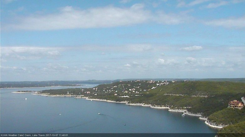 Lake Travis webcam, October 7, 2017 10:45 AM CT