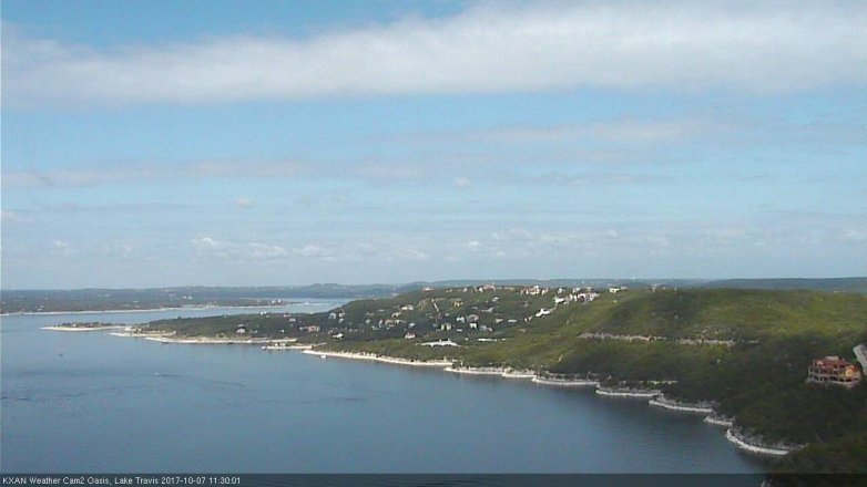 Lake Travis webcam, October 7, 2017 10:50 AM CT