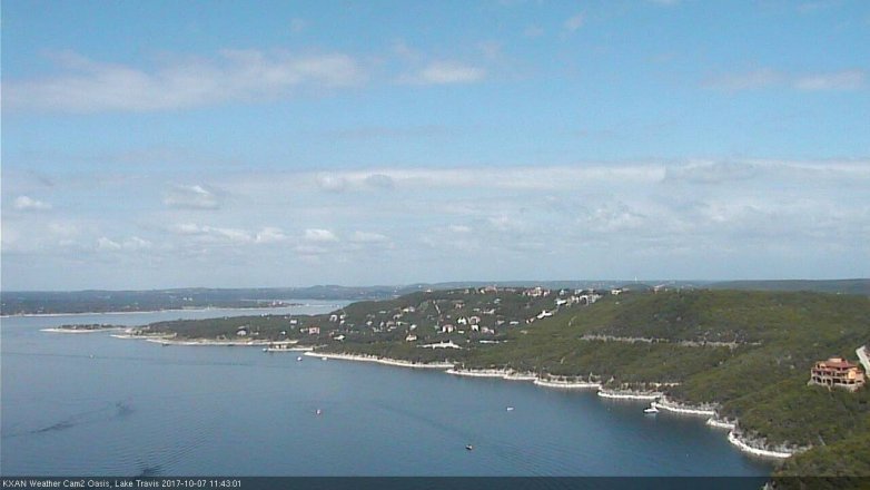Lake Travis webcam, October 7, 2017 11:00 AM CT